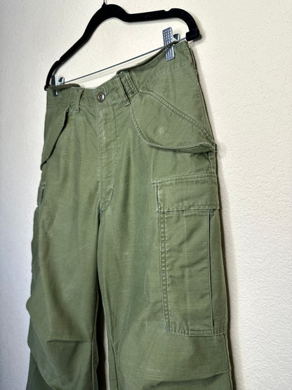 60’s Military M65 Cotton OG Cargo Field Pants (Unisex S)