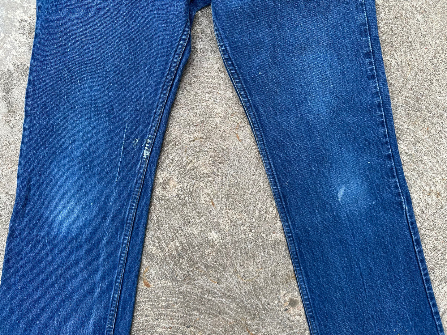 80’s Levi’s 517 Orange Tab Leather Back Patch USA Crop Jeans (Men’s 30x28.5 / Women’s 28)