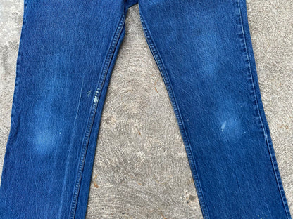 80’s Levi’s 517 Orange Tab Leather Back Patch USA Crop Jeans (Men’s 30x28.5 / Women’s 28)