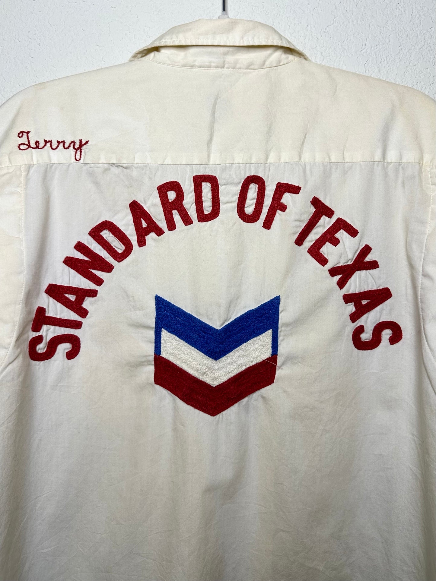 50’s Custom Standard of Texas Oil Chainstitch Pima Cotton Bowling Shirt (Unisex M)