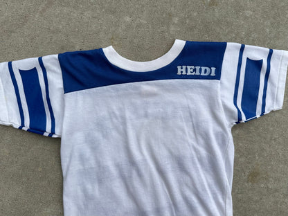 70’s Dodger Sportswear Gillette Twirling Corps Single Stitch Baby Tee (Women’s S)