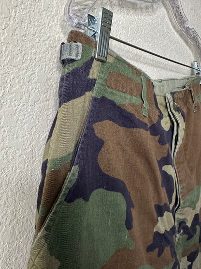 80’s U.S. Military Woodland Camo Combat Cargo Pants (Unisex M)