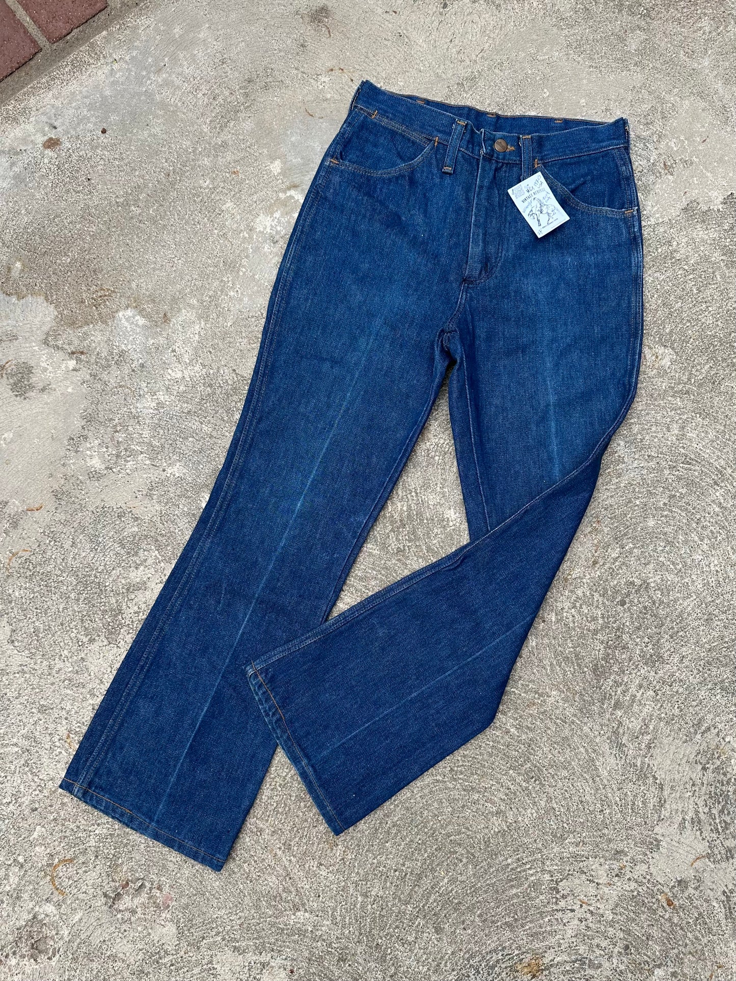 70’s Wrangler Indigo No Fault Denim Boot Flare Jeans (Men’s 28x28/Women’s 26)