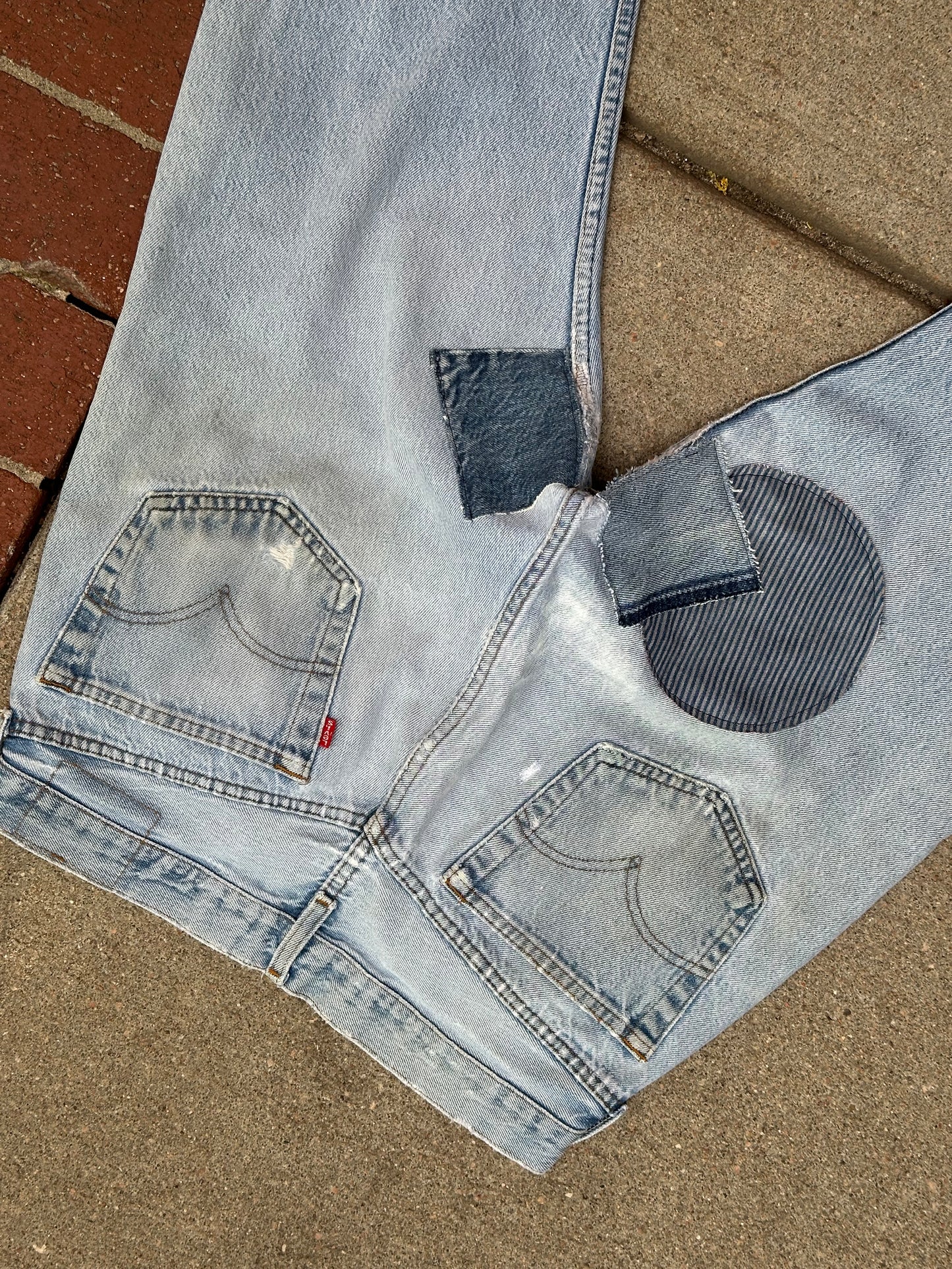 Custom Patchwork Levi’s 501’s
