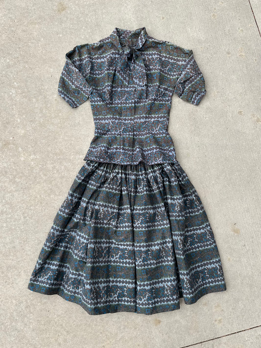 DROPPING SUNDAY: 50’s Handmade Skirt & Top (XS)