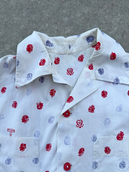 50’s US Presidents Printed Cotton Novelty Shirt (Unisex M)
