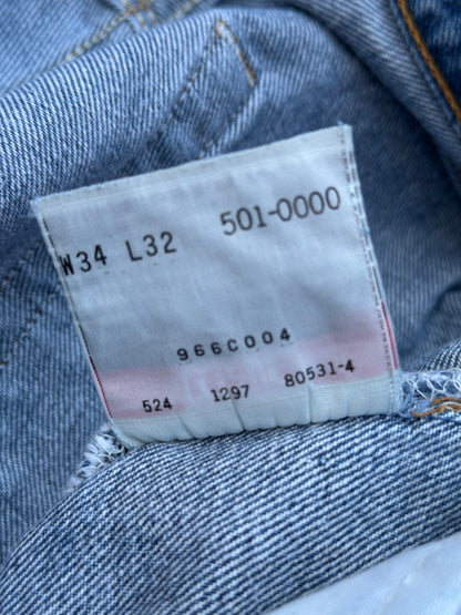 90’s Levi’s 501xx STF Denim Jeans USA (Men’s 31x29 / Women’s 29)