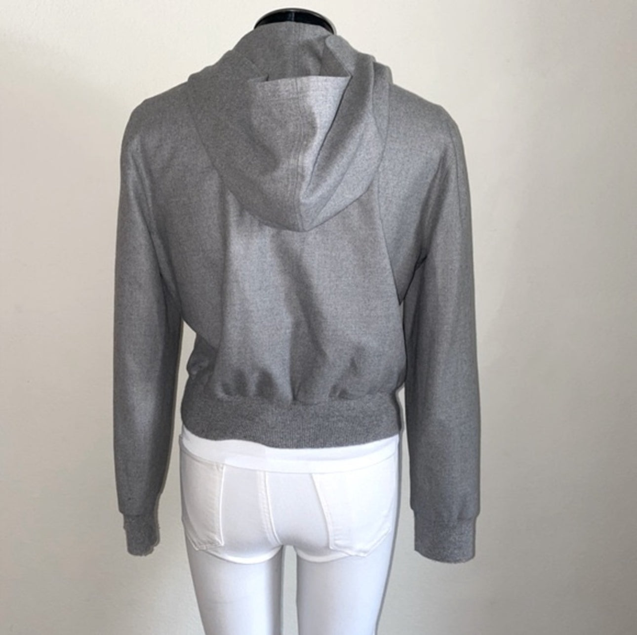 Vintage Ralph Lauren Collection (Purple Label) Wool Crop Zip-Up Hoodie (S/M)