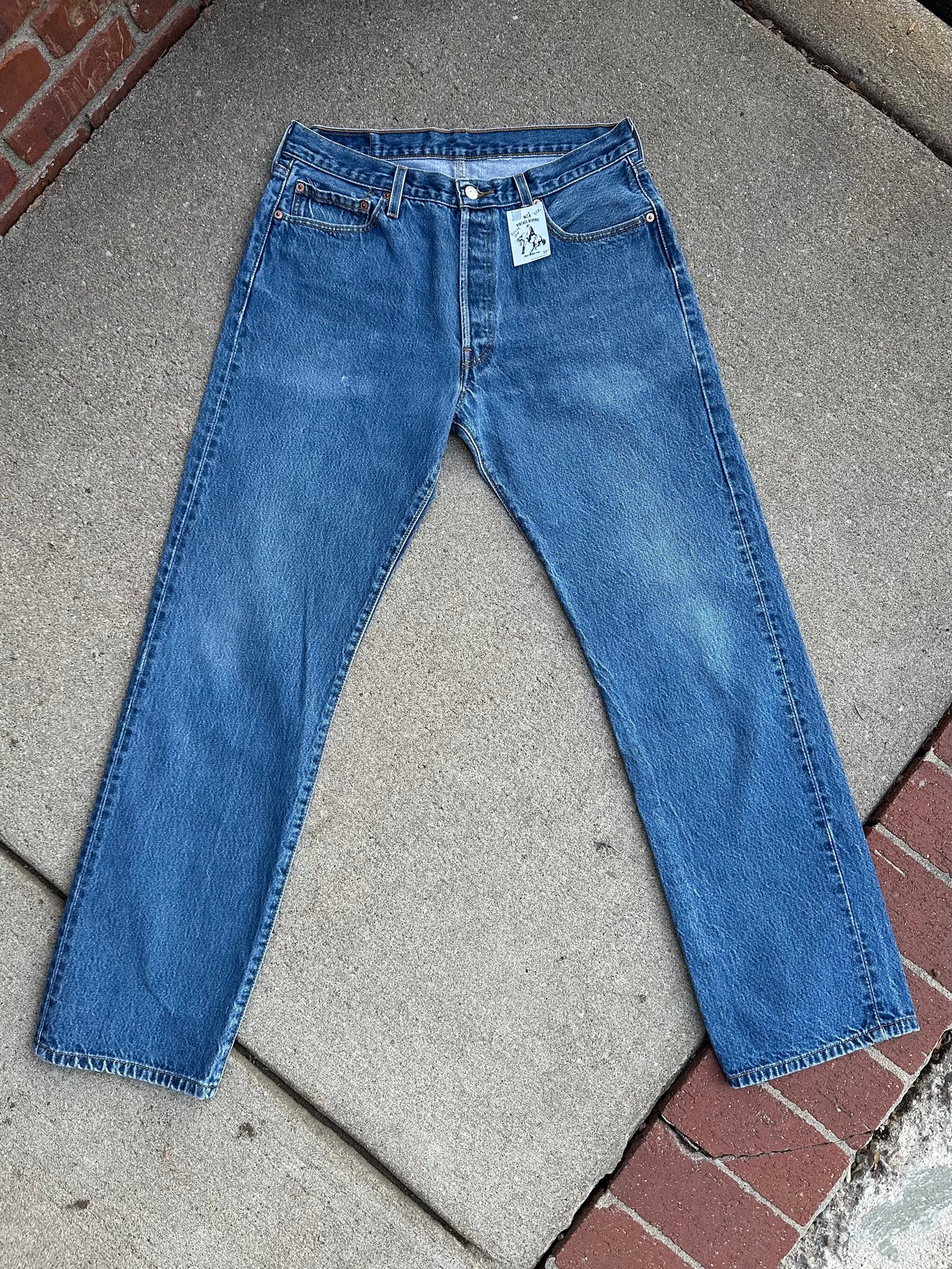 Y2K Levi’s 501XX STF Raw Denim Jeans (Men’s 33x33 / Women’s 31)