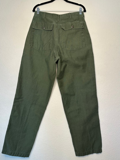 60’s Military OG-107 Cotton Sateen Field Pants (Men’s 32 / Women’s 30)