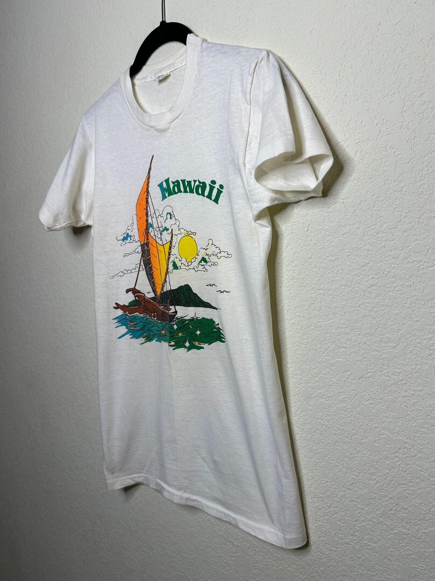 70’s Hawaii Single Stitch Paperthin Tiny Tee (Women’s XS/S)