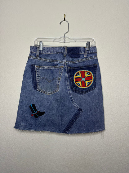 MCA VINTAGE REVIVAL: 70’s Levi’s Handmade Denim Mini Skirt (2/4)