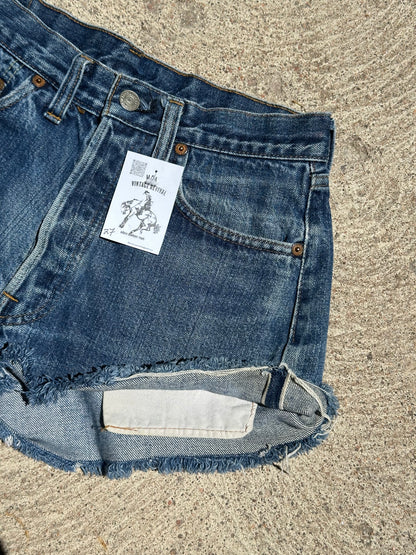 70’s Levi’s Redline Selvedge 501 STF Denim Cutoff Shorts (27” / Modern 26)