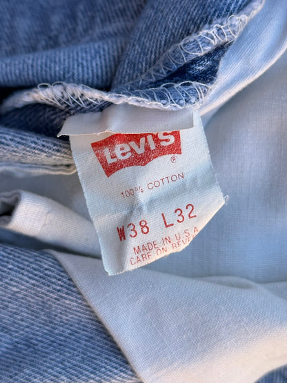 90’s Levi’s 501xx STF Sun Faded Light Denim Jeans USA (35x29/ Women’s 33)