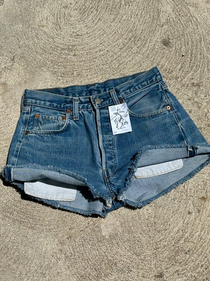 70’s Levi’s Redline Selvedge 501 STF Denim Cutoff Shorts (27” / Modern 25)