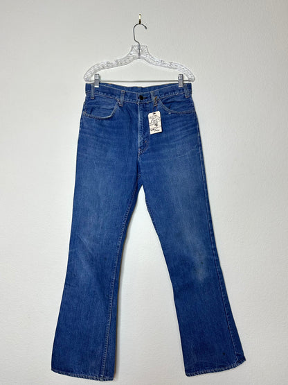 60’s/70’s Levi’s 646 Orange Tab Bell Flare #8 Button USA Jeans (Unisex 32x32 / Modern 8/10)