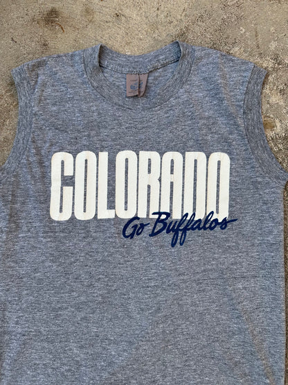 1981 CU Buffs Single Stitch Muscle Tee (Unisex S)
