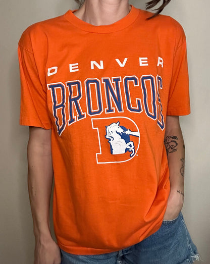 80's Denver Broncos D Old Logo Tee (Unisex M)