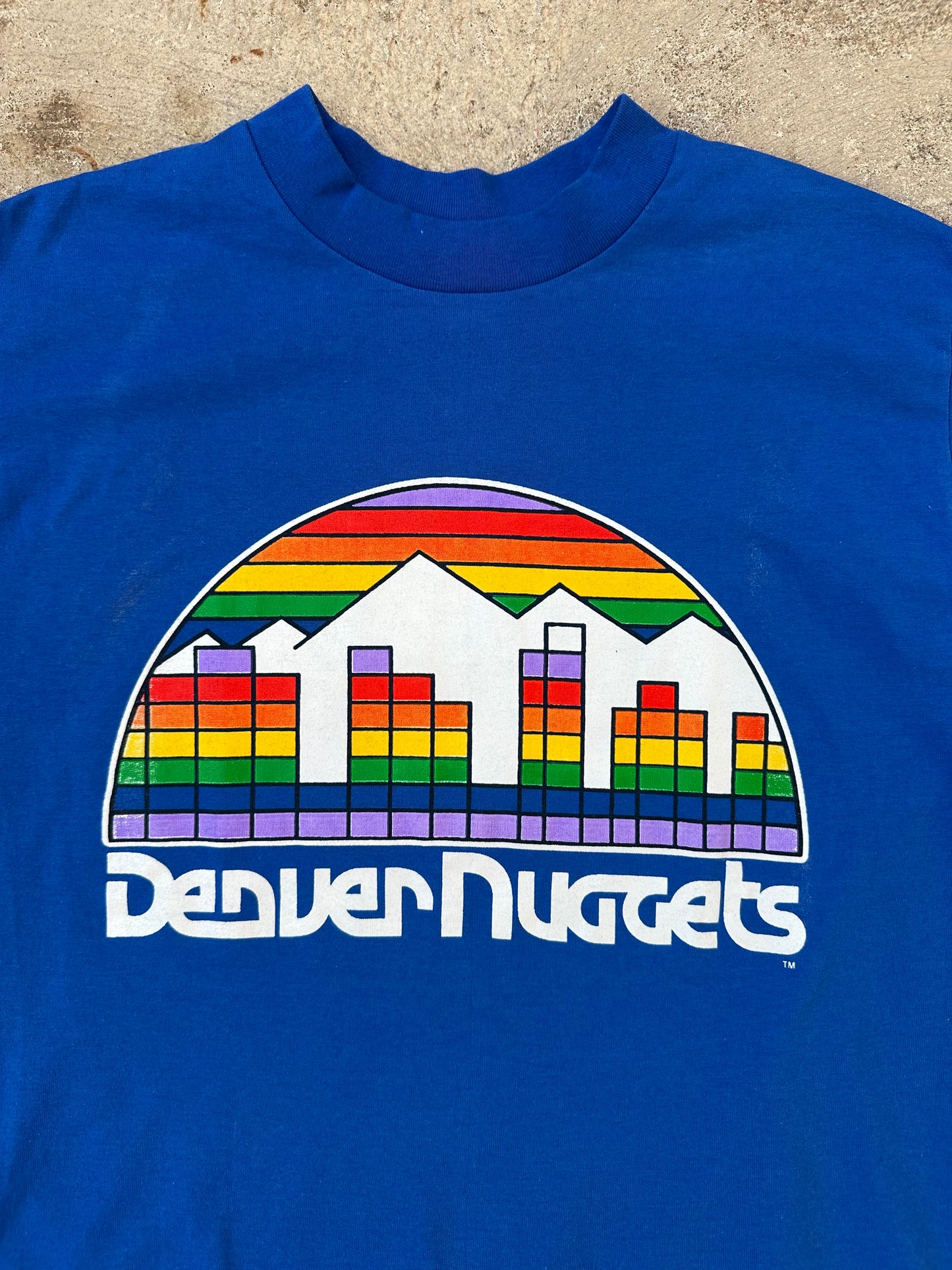 NOS 80’s Denver Nuggets Skyline Single Stitch Tee (Unisex L)