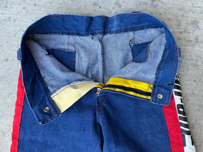 Rare 70’s Handmade Denim Motocross Racing Pants (34x30)