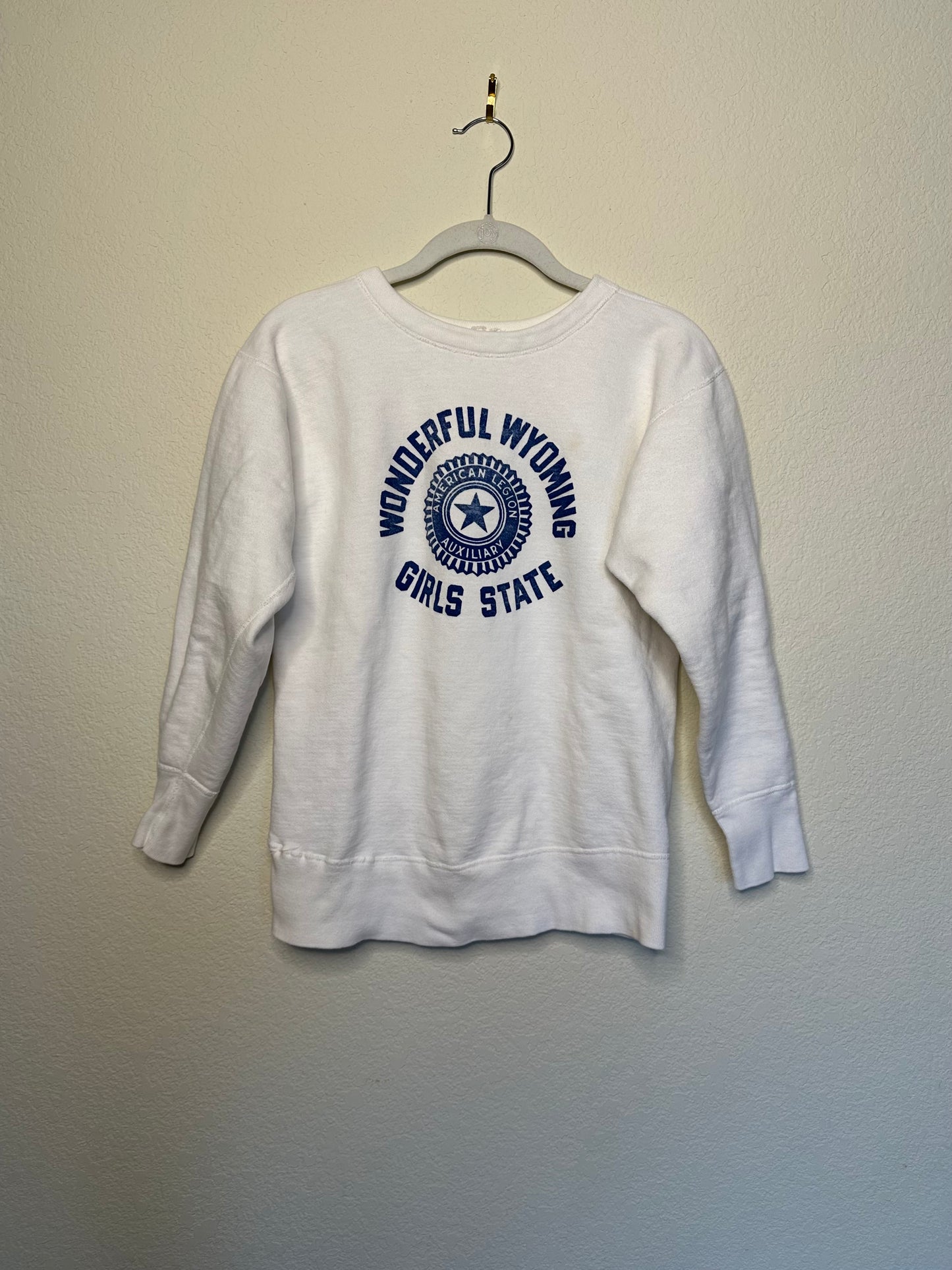 60’s Champion Wonderful Wyoming Girls State Sweatshirt (Women’s XS/S)