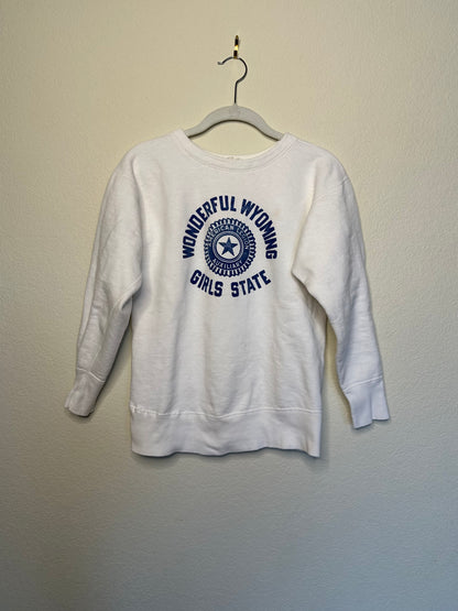 60’s Champion Wonderful Wyoming Girls State Sweatshirt (Women’s XS/S)