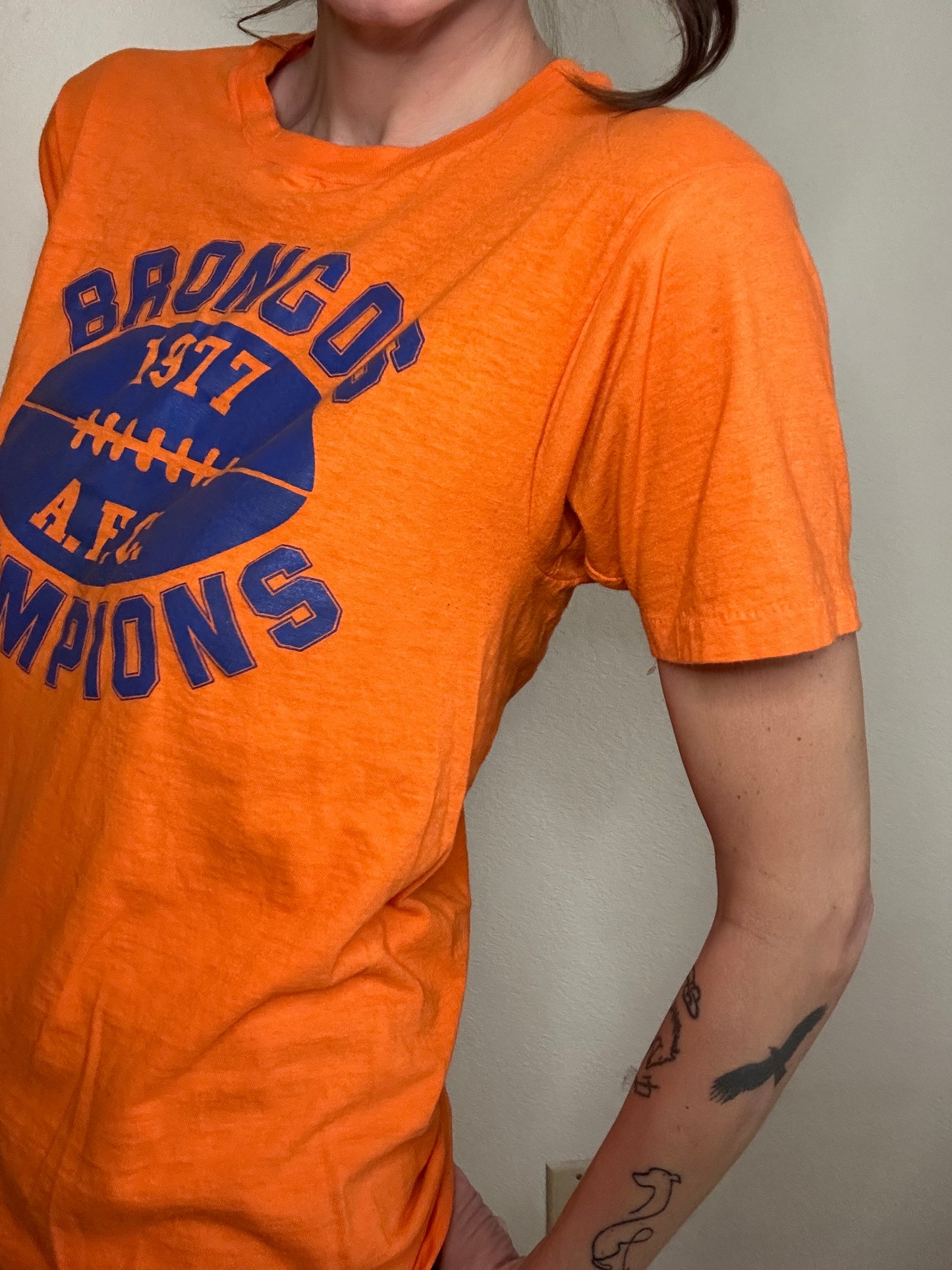 70’s Denver Broncos AFC Champs Single Stitch Tee (Unisex S)