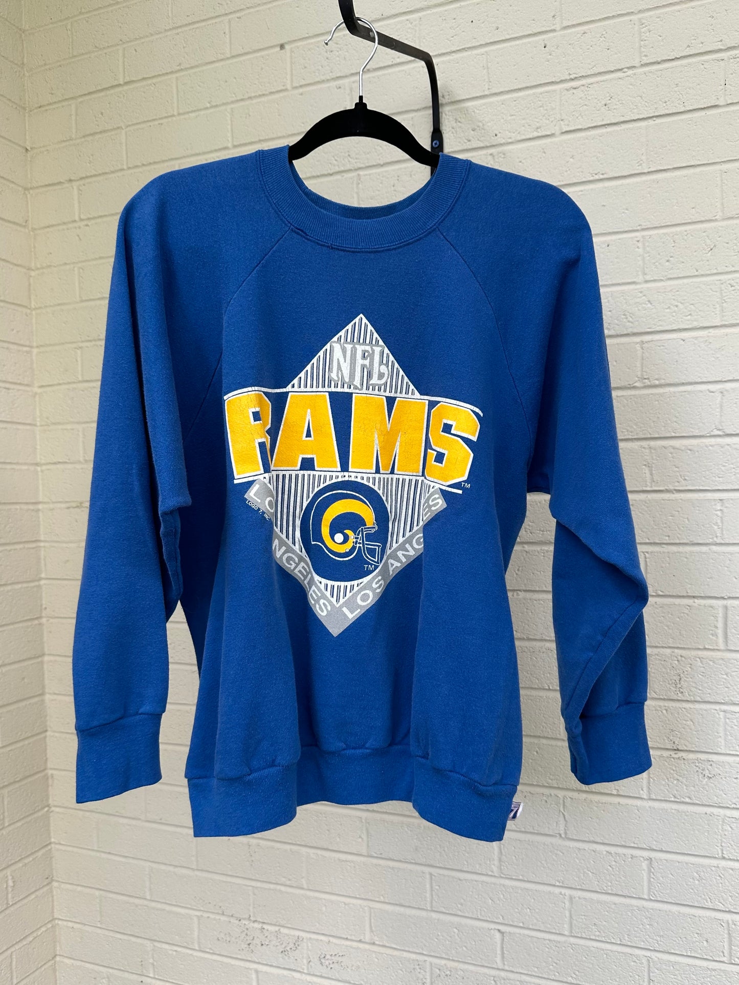 80’s LA Rams Raglan Sweatshirt (Unisex L)
