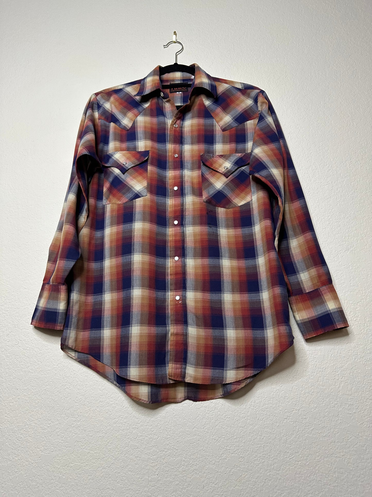 70’s Plains Western Pearl Snap Shirt (Unisex S/M)