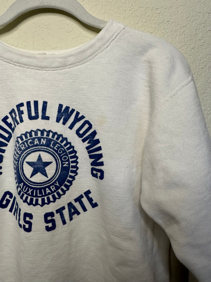 60’s Champion Wonderful Wyoming Girls State Sweatshirt (Women’s XS/S)