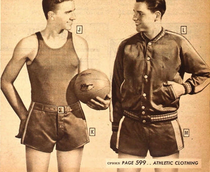 40’s Men’s Satin Padded Athletic Gym Mini Shorts (Women’s XS/S)
