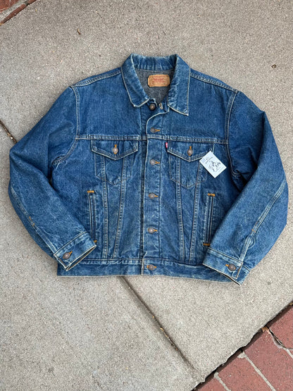 80’s Levi’s Blanket Lined Denim Trucker Jacket Type III (Unisex 42/L)
