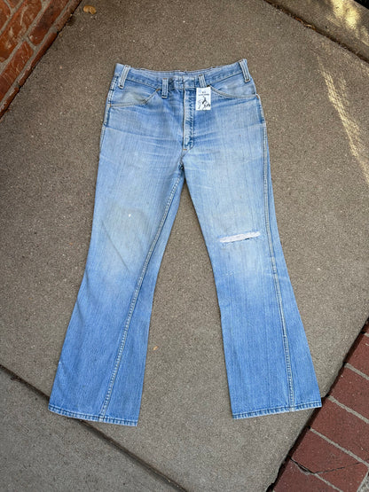 70’s Dickies Bootcut Patched Denim Twisted Seam Talon Jeans (Men’s 31x29/ Women’s 30)