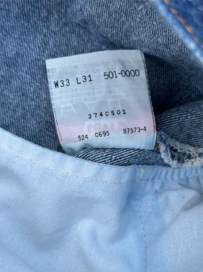 90’s Levi’s 501xx STF Indigo Raw Denim Jeans USA (Men’s 30x29 / Women’s 28)