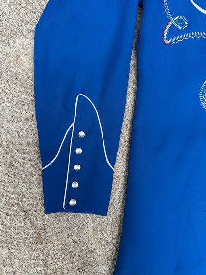 70’s H Bar C Ranchwear Roy Rogers Arrowhead Embroidered Pearl Snap Shirt (Unisex L)