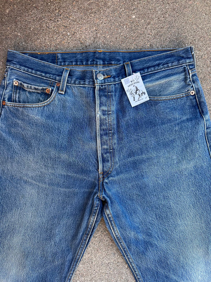 Y2K Levi’s 501xx STF Denim Good Fades Jeans (Men’s 34x31 / Women’s 32)
