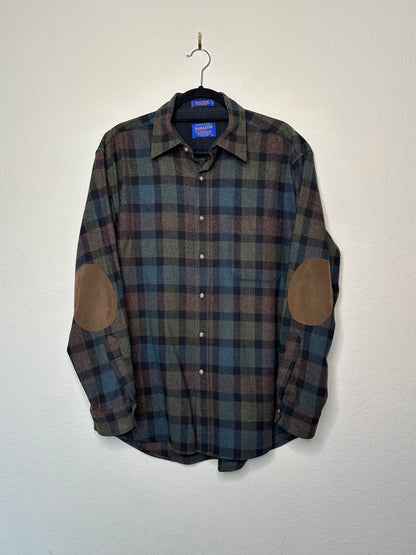 90’s Pendleton Wool Elbow Patch Trail Shirt (Men’s L/XL)