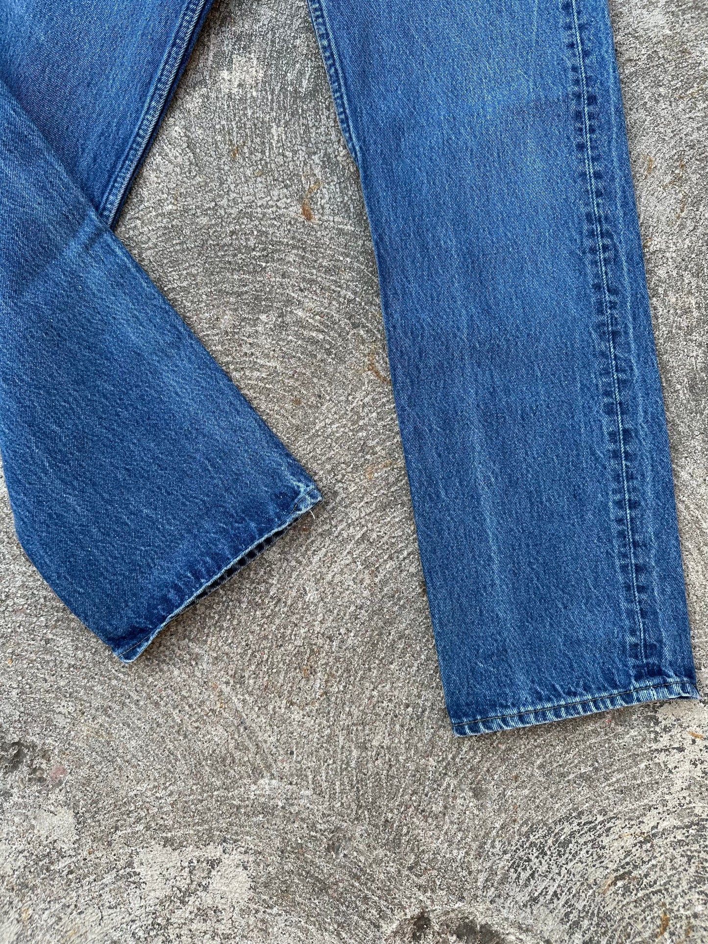 90’s Levi’s 501xx STF Raw Denim USA Jeans (Men’s 31x30 / Women’s 29)