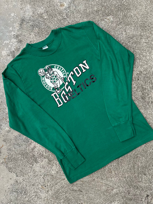 80’s Champion Boston Celtics Single Stitch LS Tee (Unisex S/M)