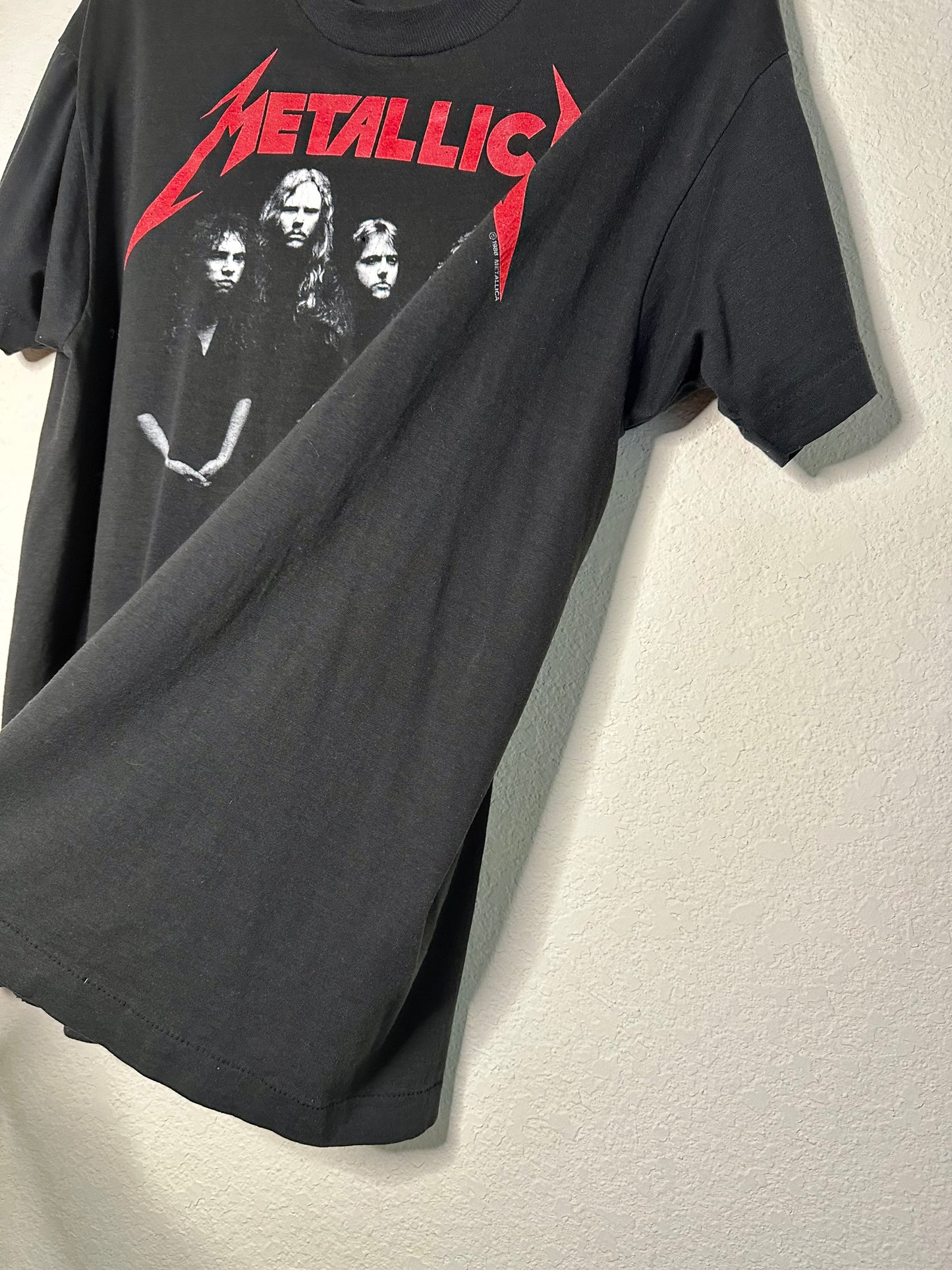 80s Metallica … And Justice For All Single Stitch Tour Tee (Unisex M)