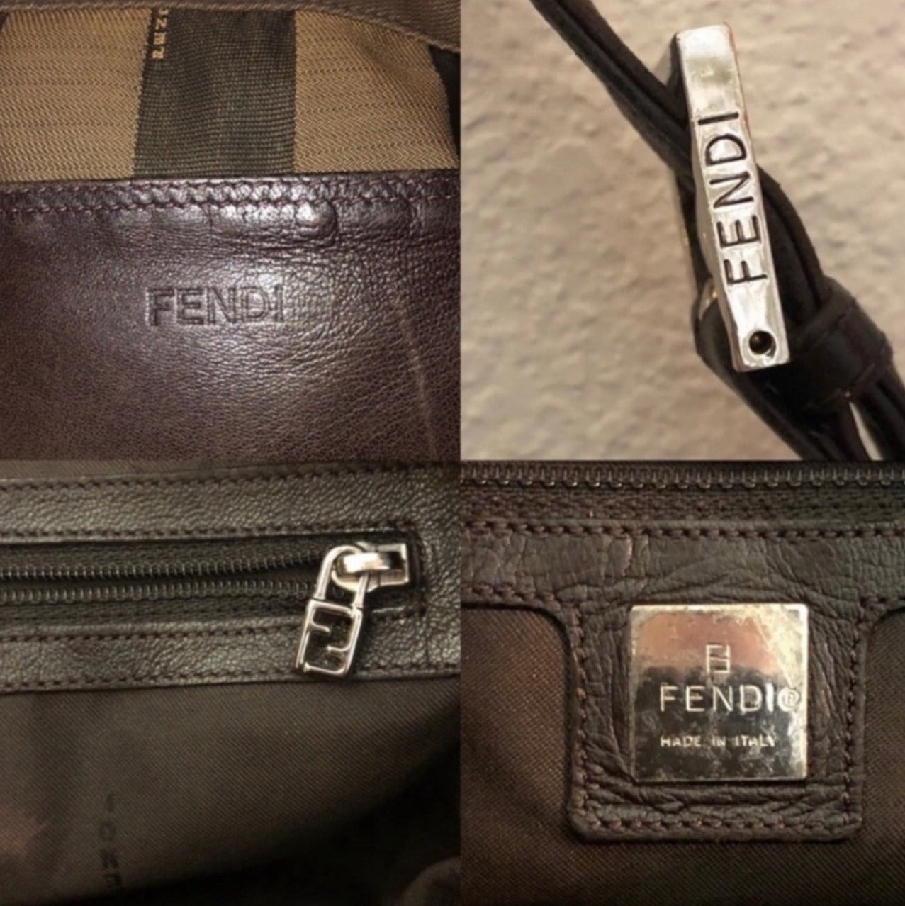 Vintage Fendi Pequin Multi-Way Bag