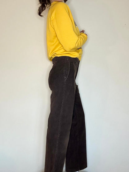 70’s Brown Corduroy Wide Straight Leg Trouser Pants (32x31 / Modern 8)