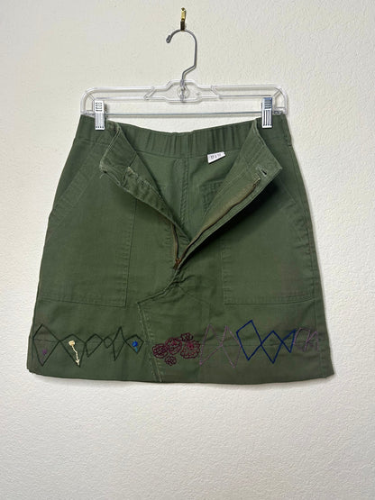 MCA Vintage Revival: Reworked 70’s OG-507 Military Skirt (from Field Pants)