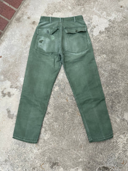 60’s US Military OG-107 Cotton Sateen Field Pants (26-27x28)