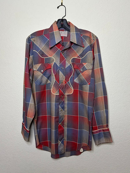 70’s H Bar C California Ranchwear Western Pearl Snap Shirt (Unisex M)