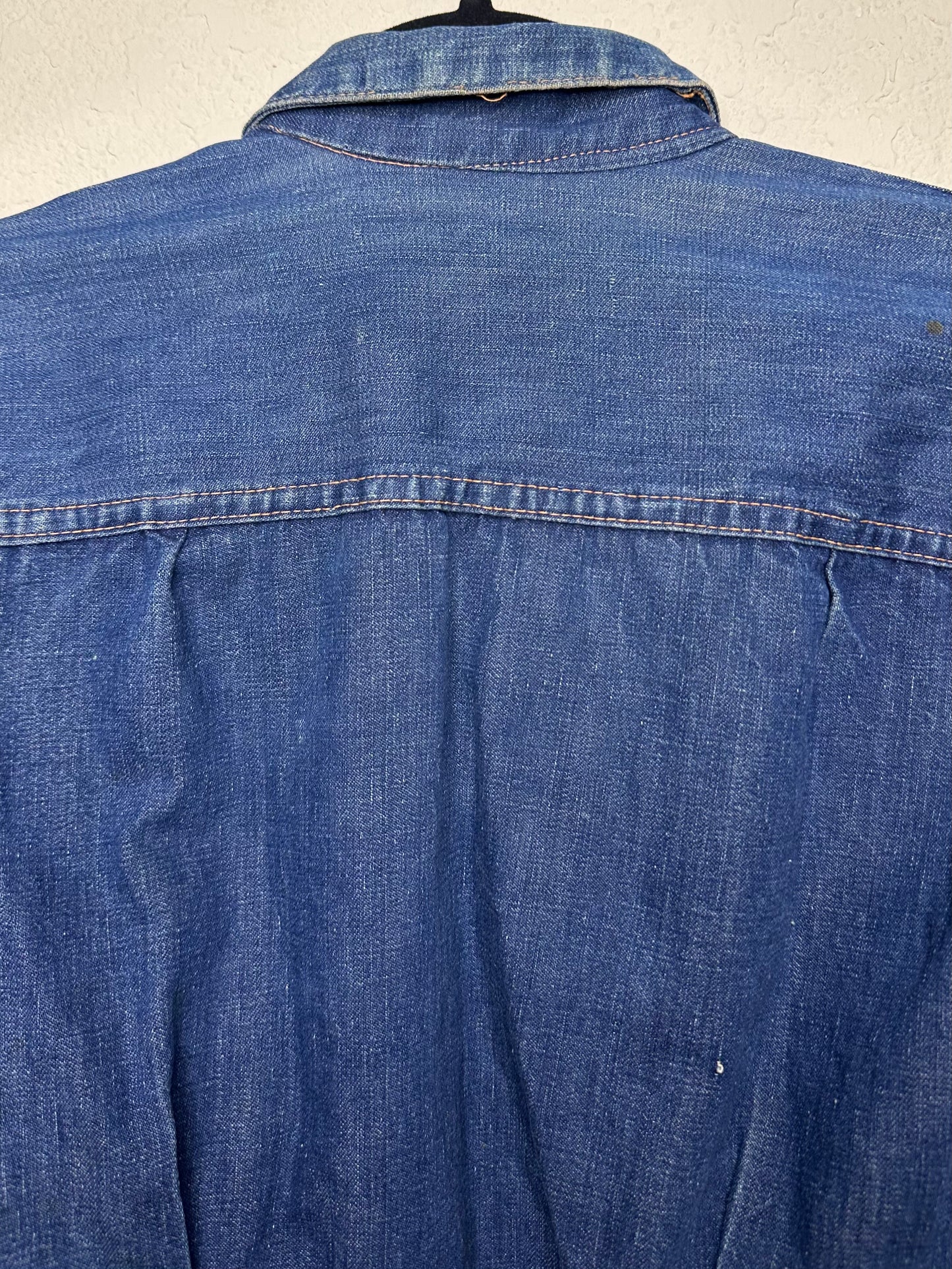 Rare 40’s Selvedge Buckle Back Pleated Type 1 Denim Jacket (Women’s XS)