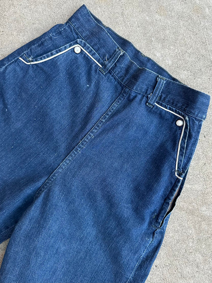 50’s RanchCraft Selvedge Denim Side Zip Shorthorn Pants (Women’s 25)