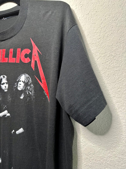 80s Metallica … And Justice For All Single Stitch Tour Tee (Unisex M)