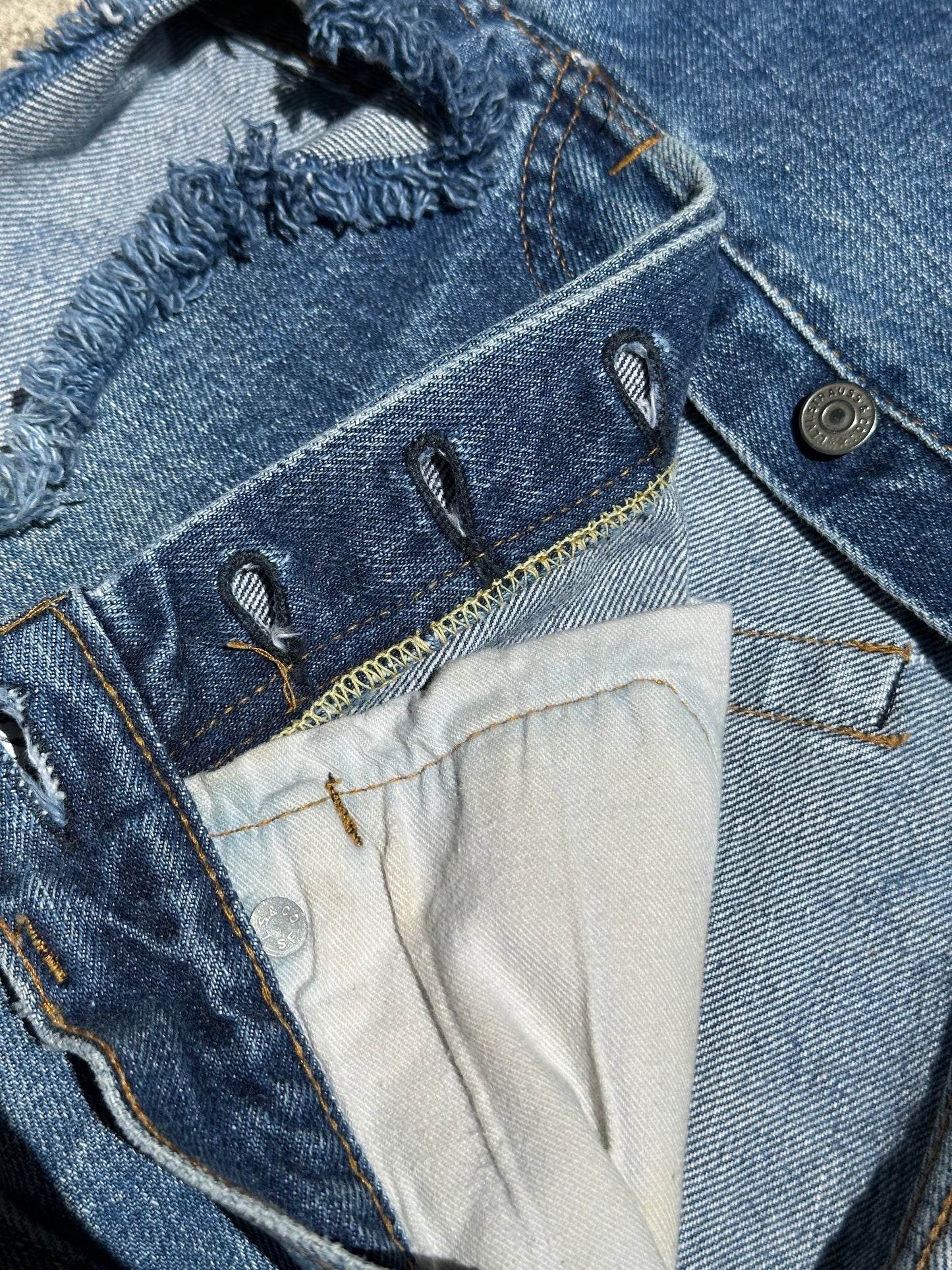 70’s Levi’s Redline Selvedge 501 STF Denim Cutoff Shorts (27” / Modern 26)