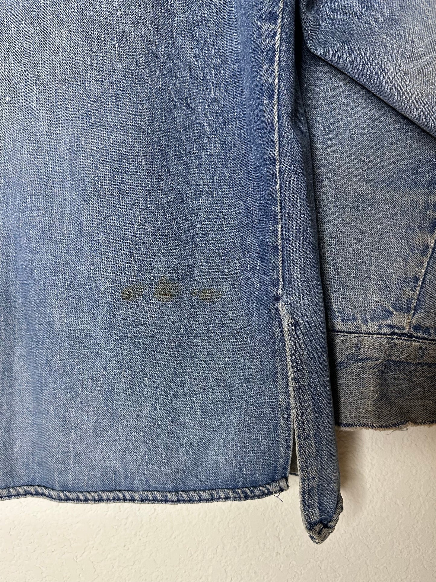 60’s LEVI’S “Big E” White Tab Denim Western Shirt Jacket (Men’s M / Women’s L)